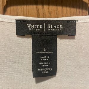 White House Black Market Classic White Blouse
